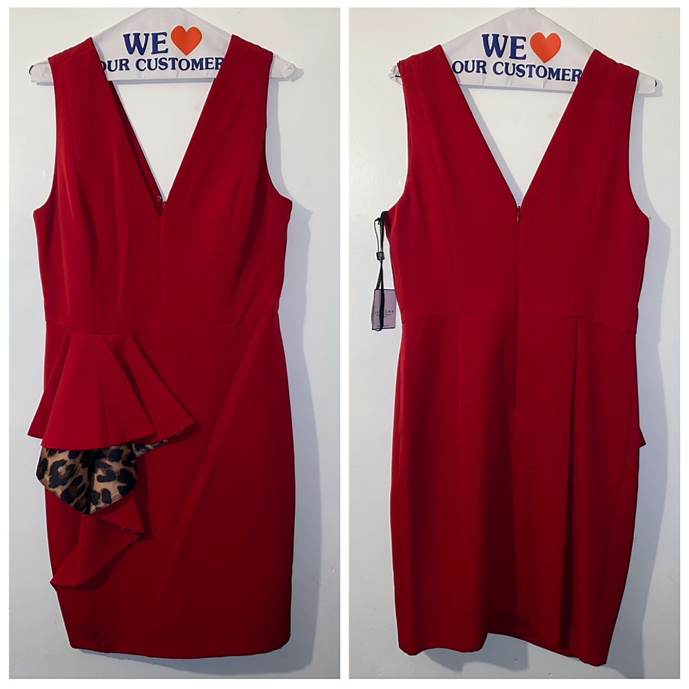 Laundry by Shelli Segal Red Cocktail Dress - Picture 5 of 15